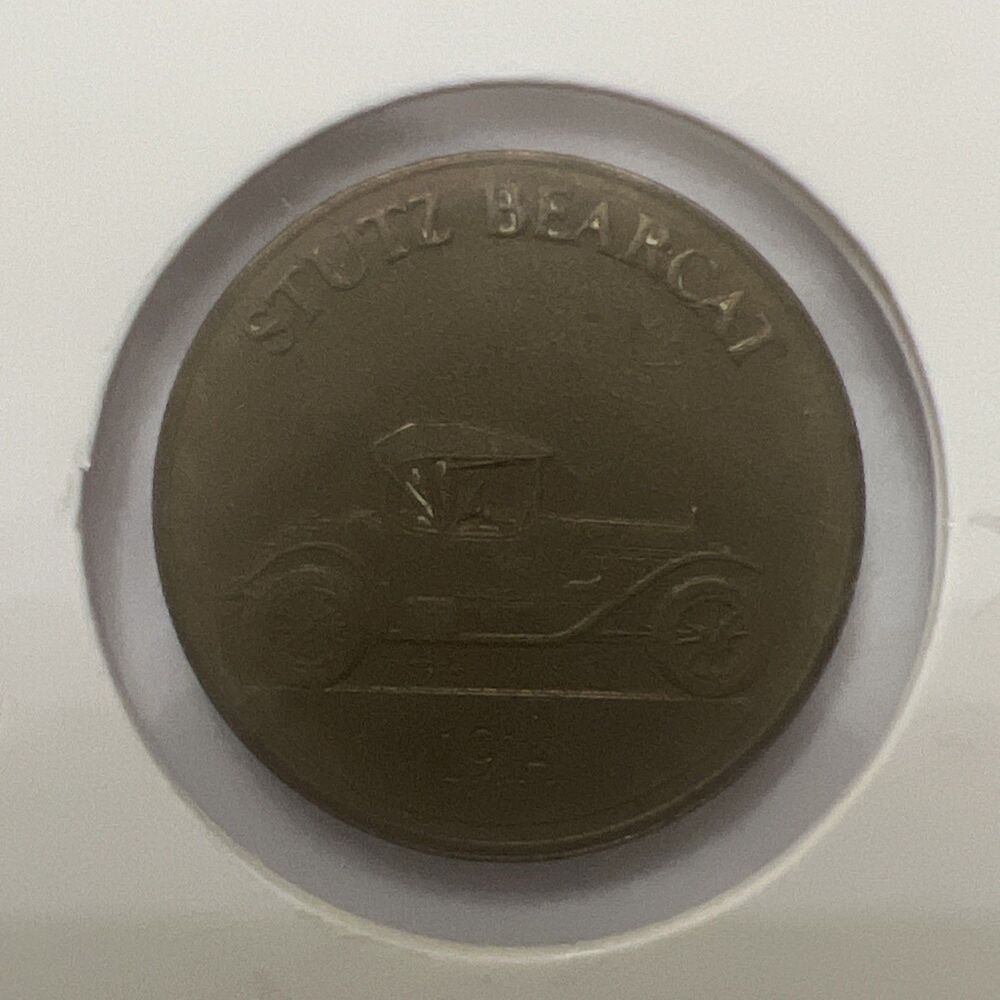 The Franklin Mint Antique Car Coin Collection Bronze 1914 Stutz Bearcat